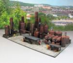 wunderwirtschaft H0 Diorama 1:87 Modellbau HO Fertigmodell Gebäude gealtert